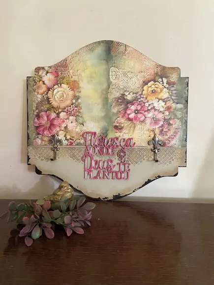 Porta Chaves Vintage de Parede