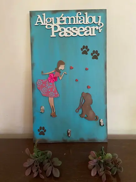 Porta Coleiras Vamos Passear  04