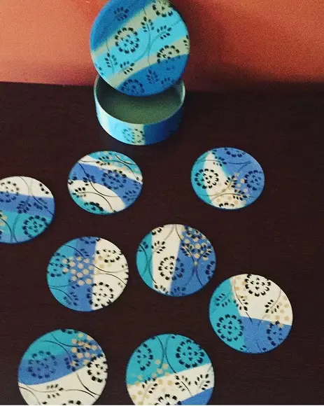 Porta Copos Pintura Orgânica