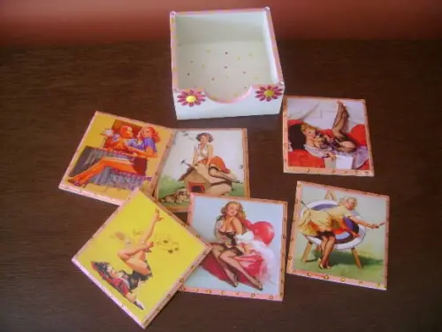 Porta Copos Pin-ups