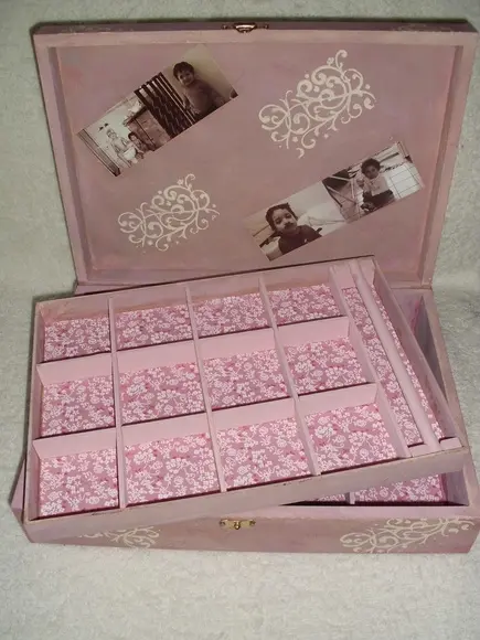 Porta Jóias Vintage de Fotos