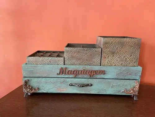 Porta Maquiagem com Gaveta