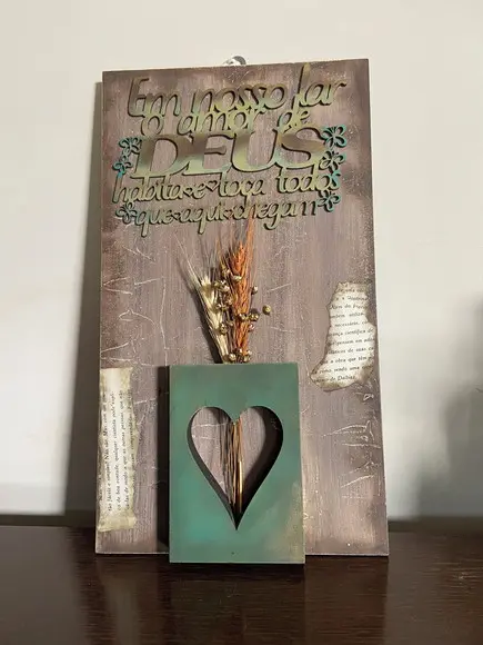 Quadro Decorativo com Flores Secas