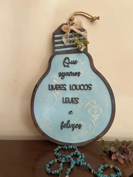 Quadro Decorativo com Frase Motivacional