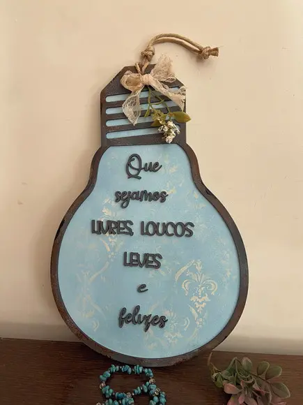 Quadro Decorativo com Frase Motivacional