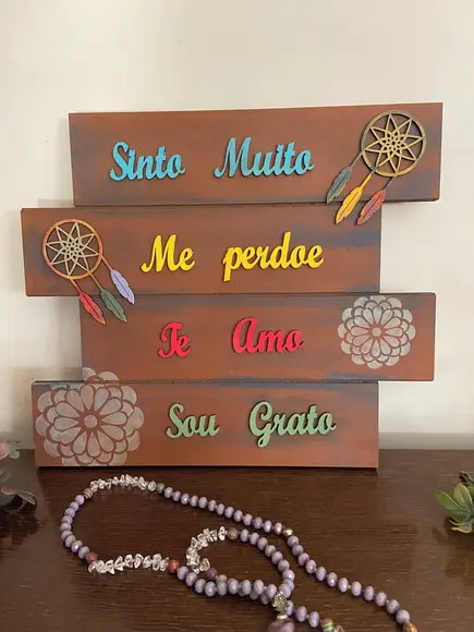 Quadro Hooponopono no Pallets