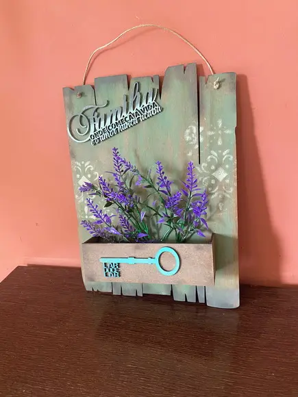 Quadro Lavandas e Família