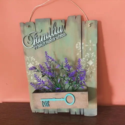 Quadro Lavandas e Família