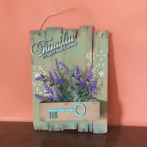 Quadro Lavandas e Família