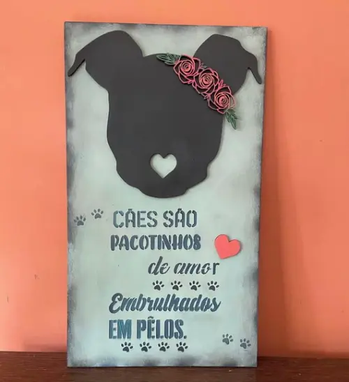 Quadro Pet Coleiras
