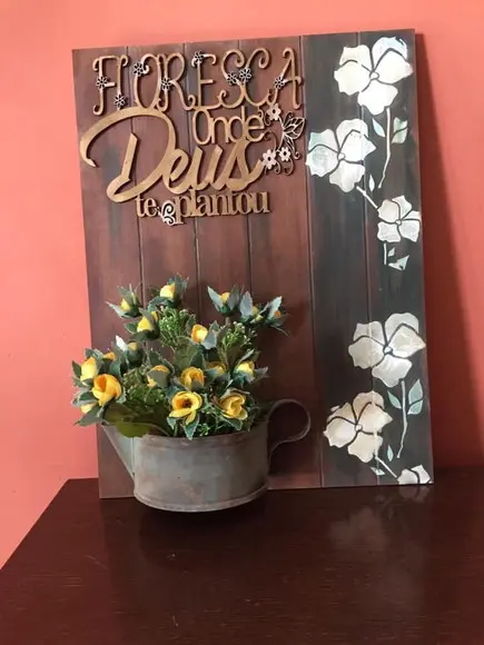 Quadro Rústico Floresça