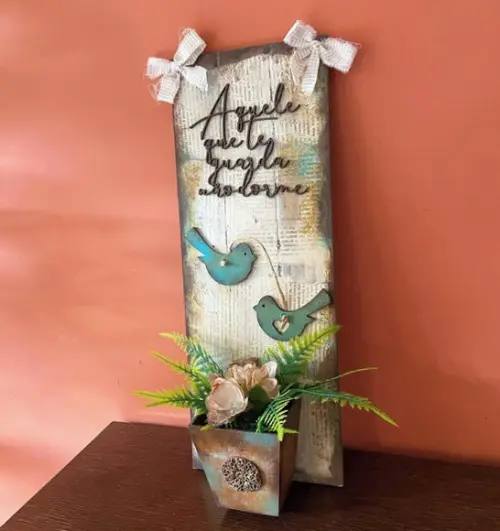 Quadro Rústico Flores Secas