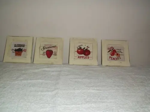 Quadros Frutas e Legumes Vintage