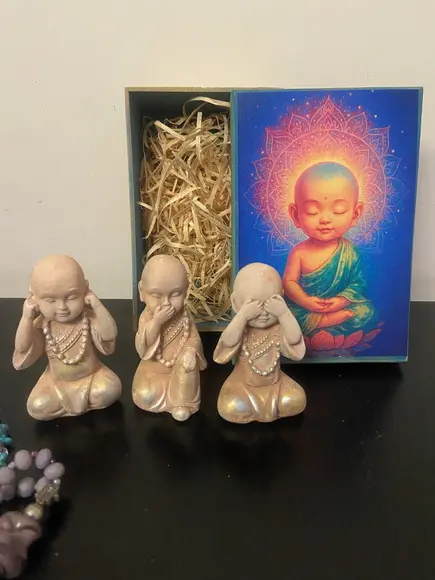 Trio de Budas Sábios