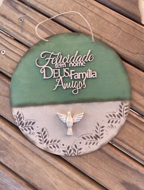 Placa Família e Amigos bem vindos