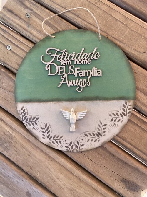 Placa Família e Amigos bem vindos