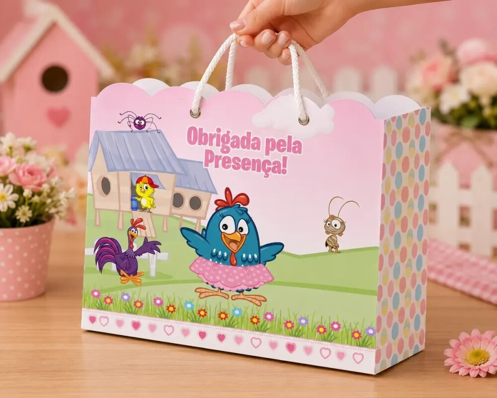 15 Sacolinhas Galinha Pintadinha Lembrancinha Festa