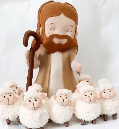 Jesus bom pastor e ovelhas