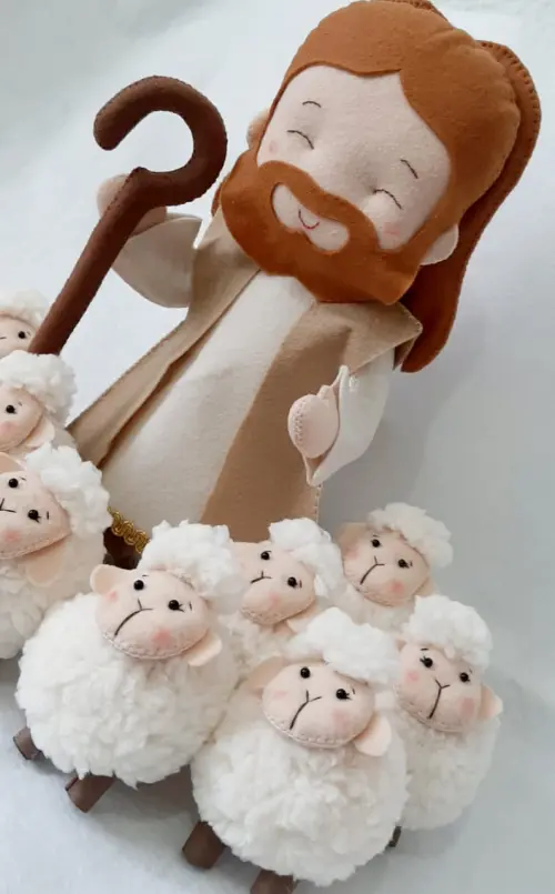 Jesus bom pastor e ovelhas