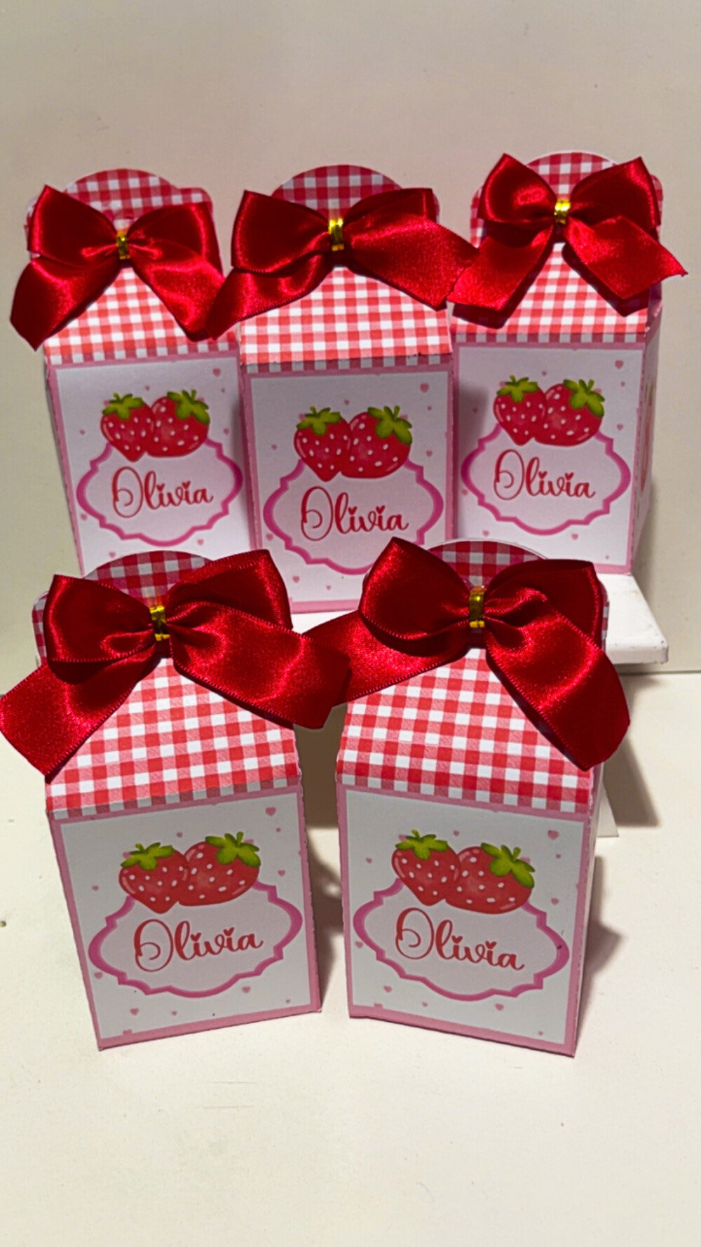 Caixa Milk Personalizada Moraguinho/Morango/Cerejinha