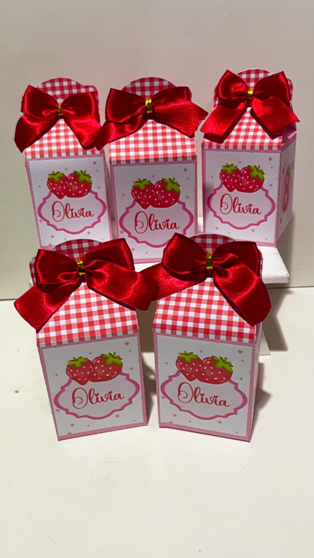 Caixa Milk Personalizada Moraguinho/Morango/Cerejinha