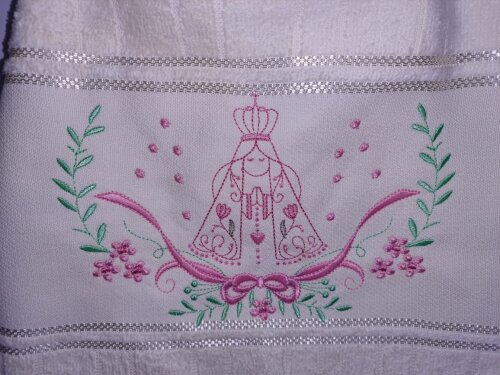 Toalha de Lavabo Buddemeyer Artesanalle Bordada 30x45 em Algodão