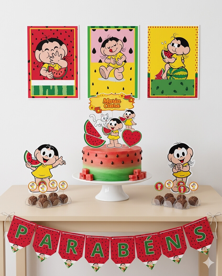 Kit Festa Só um Bolinho 27 Peças | Magali | Personalizado