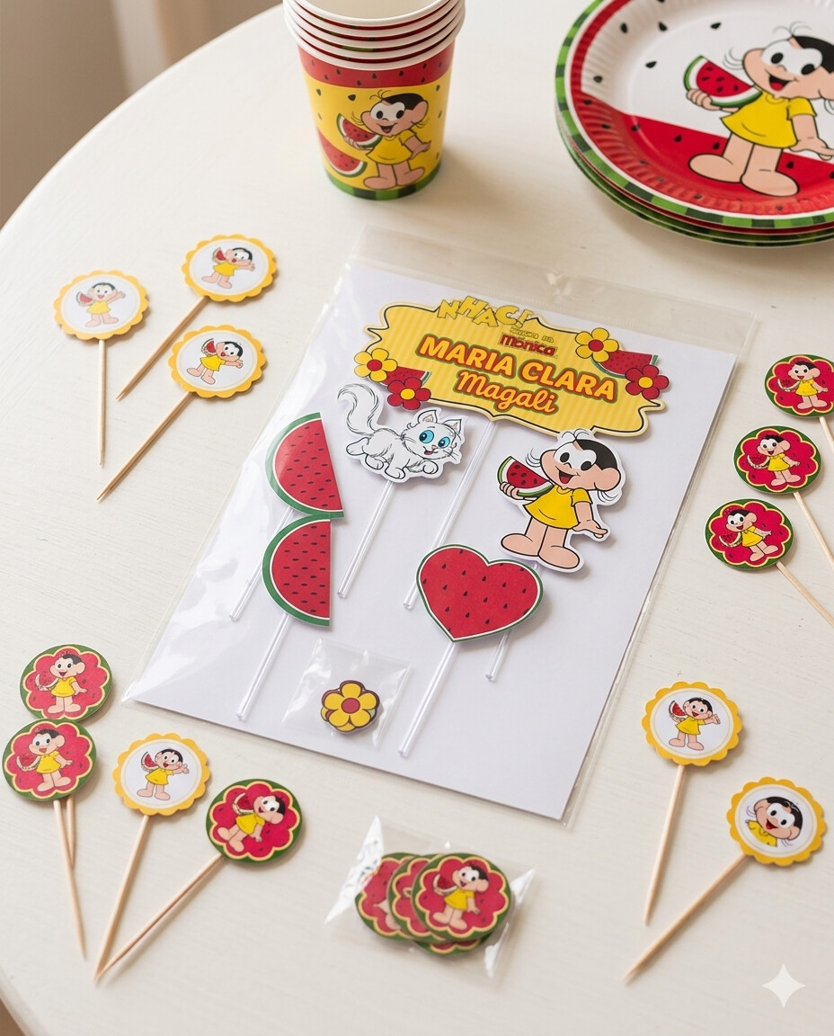Kit Festa Só um Bolinho 27 Peças | Magali | Personalizado