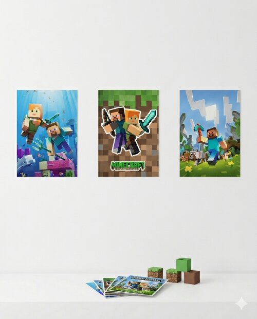Kit Festa Só um Bolinho 27 Peças | Minecraft | Personalizado