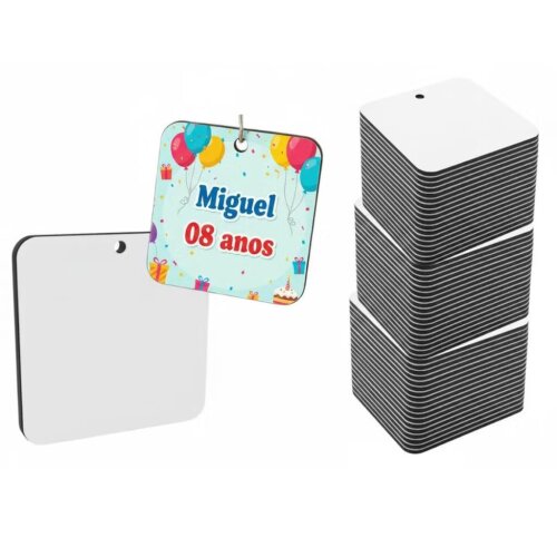 Kit 20 Chaveiros em MDF Personalizados