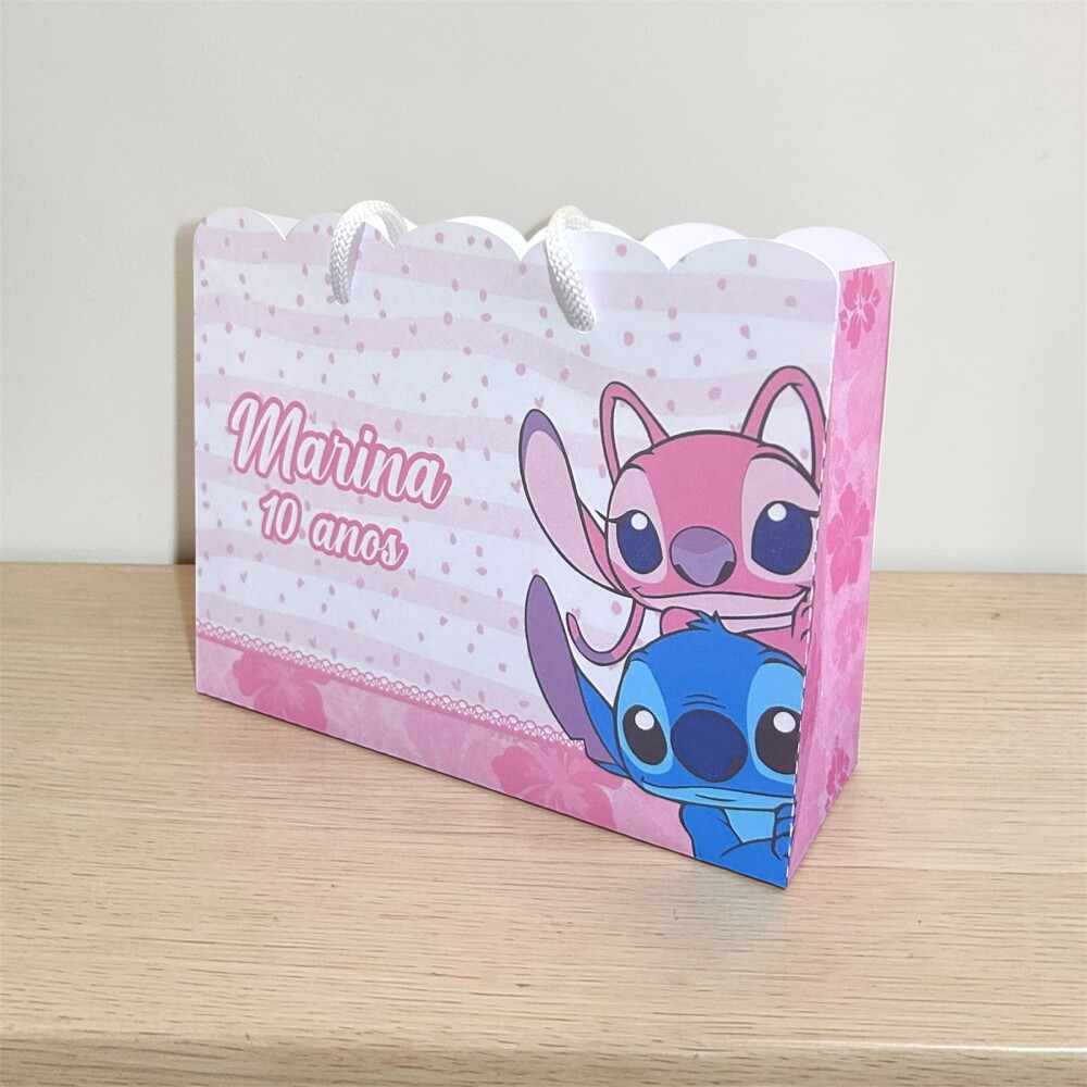 Sacolinha Personalizada Stitch | Lembrancinha Infantil | Pegue e