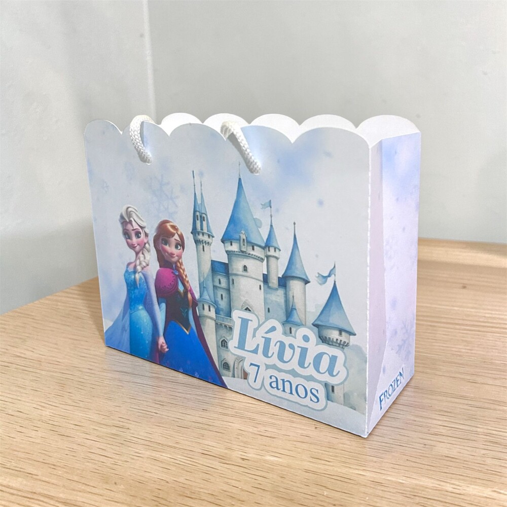 Sacolinha Personalizada Frozen | Lembrancinha Infantil | Pegue e 