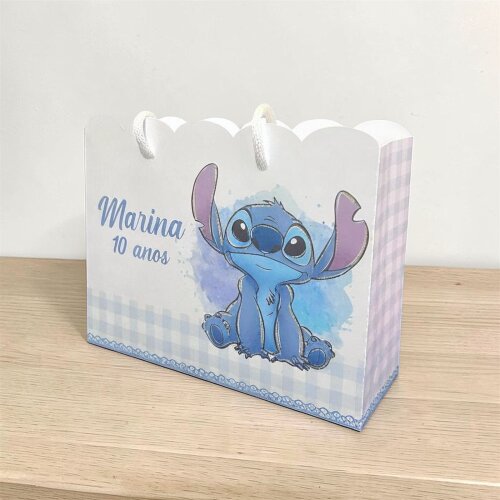 Sacolinha Personalizada Stitch | Lembrancinha Infantil | Pegue e