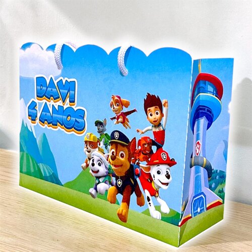 Sacolinha Personalizada Patrulha Canina | Lembrancinha Infantil |
