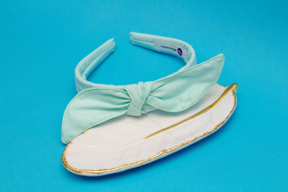TIARA | TRICOLINE LISO LAÇO | AZUL BEBE