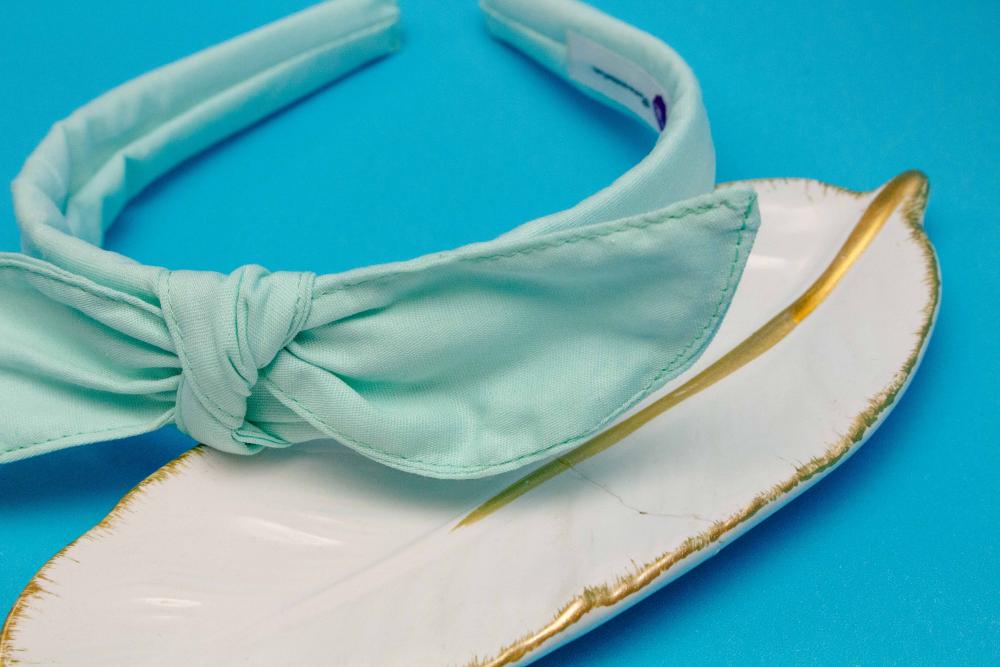 TIARA | TRICOLINE LISO LAÇO | AZUL BEBE