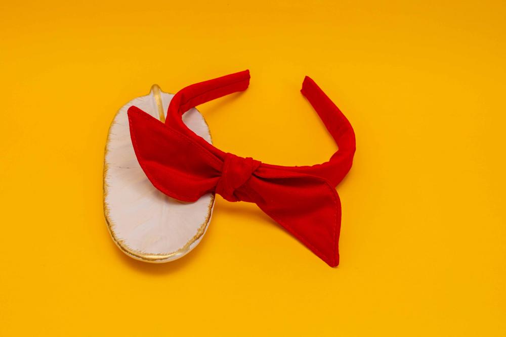 TIARA | TRICOLINE LISO LAÇO | VERMELHO