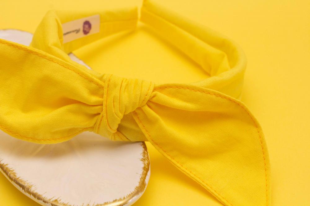 TIARA | TRICOLINE LISO LAÇO | AMARELO