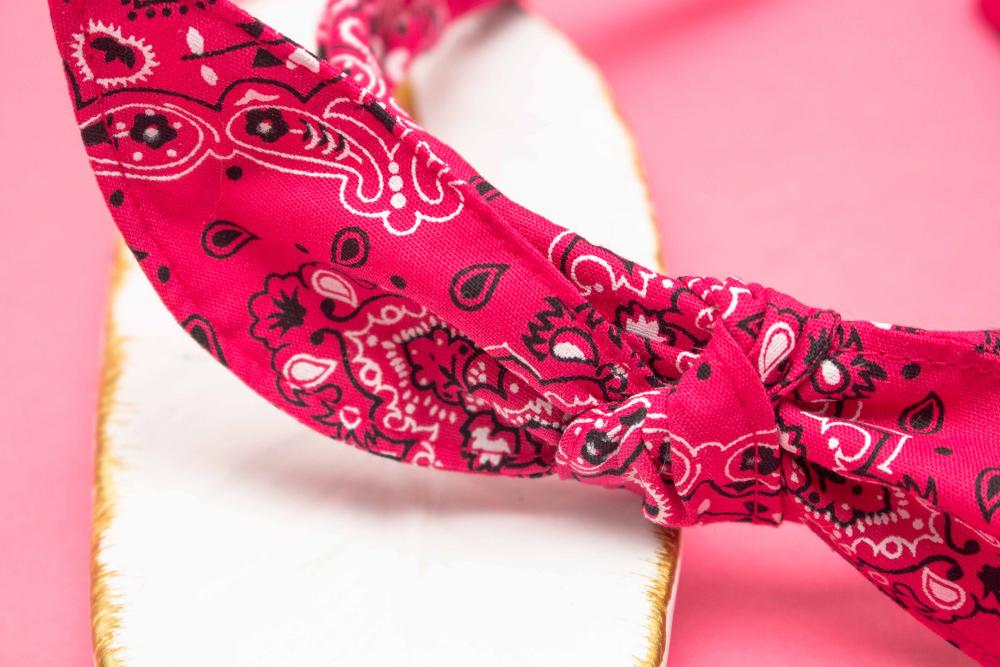 TIARA | TRICOLINE BANDANA LAÇO | PINK