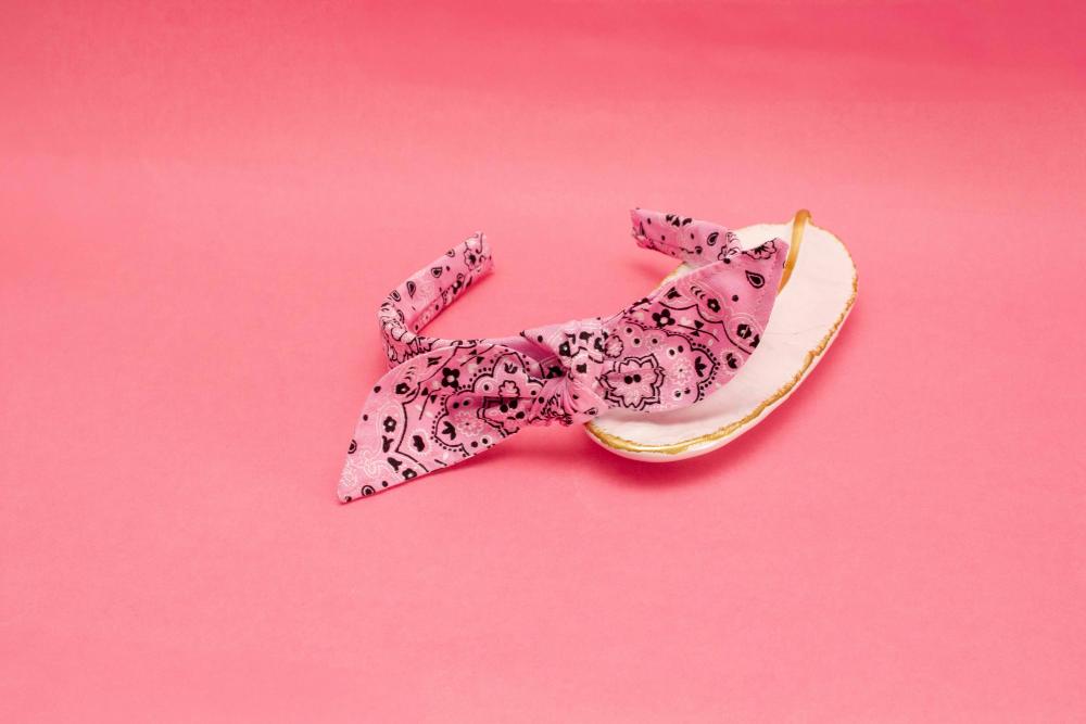 TIARA | TRICOLINE BANDANA LAÇO  | ROSA CLARO