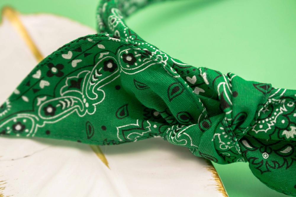 TIARA | TRICOLINE BANDANA LAÇO  | VERDE