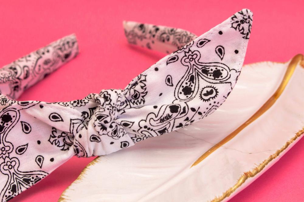 TIARA | TRICOLINE BANDANA LAÇO  | BRANCA