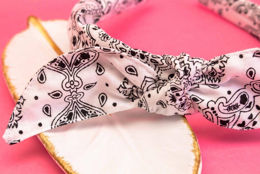 TIARA | TRICOLINE BANDANA LAÇO  | BRANCA