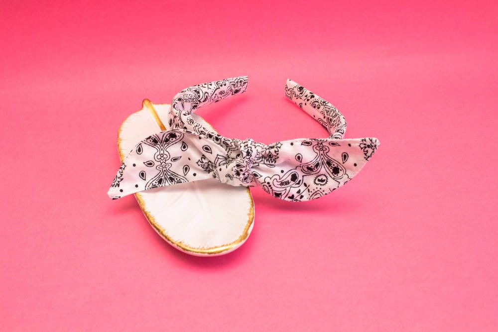 TIARA | TRICOLINE BANDANA LAÇO  | BRANCA
