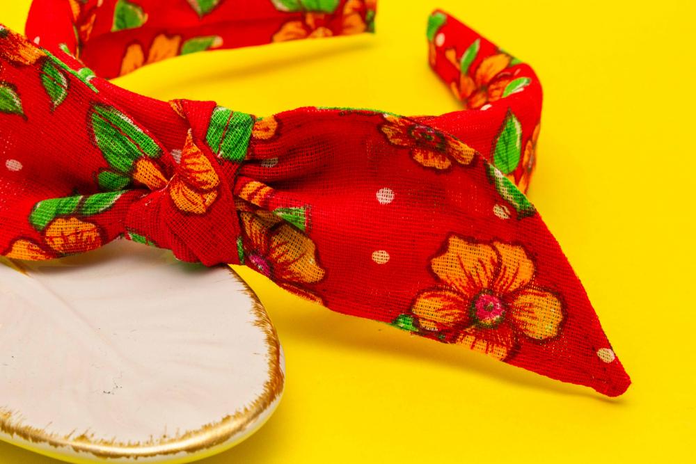 TIARA | TRICOLINE LAÇO CHITA (CARNAVAL) | VERMELHO