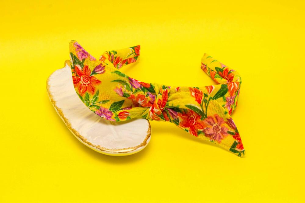 TIARA | TRICOLINE LAÇO CHITA (CARNAVAL) | AMARELO
