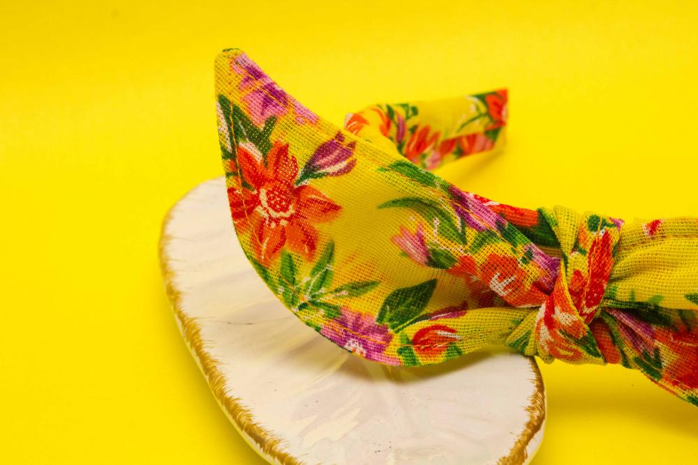 TIARA | TRICOLINE LAÇO CHITA (CARNAVAL) | AMARELO