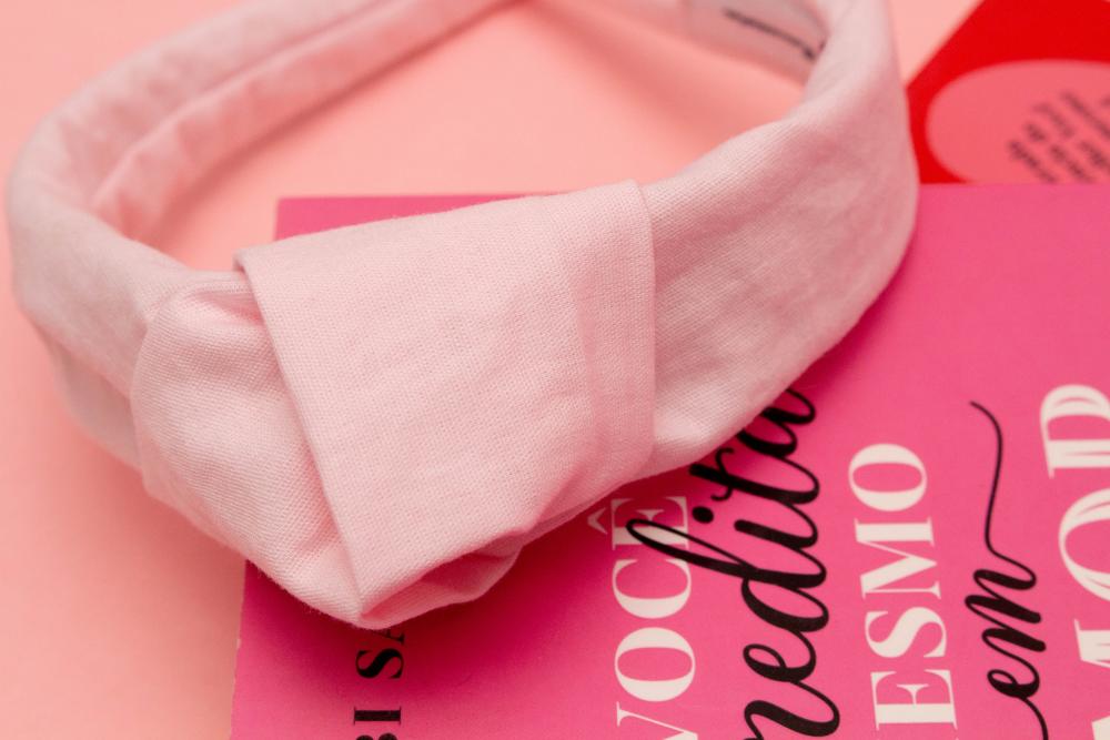TIARA | TRICOLINE LISO NÓ TURBANTE | ROSA CLARO