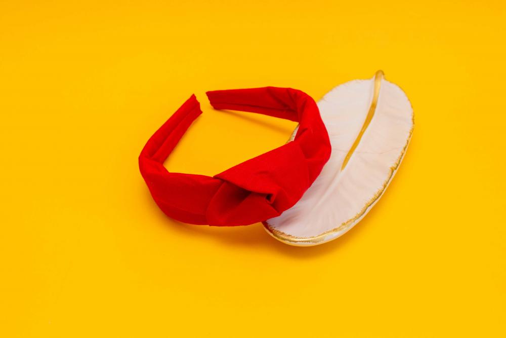TIARA | TRICOLINE LISO NÓ TURBANTE | VERMELHA