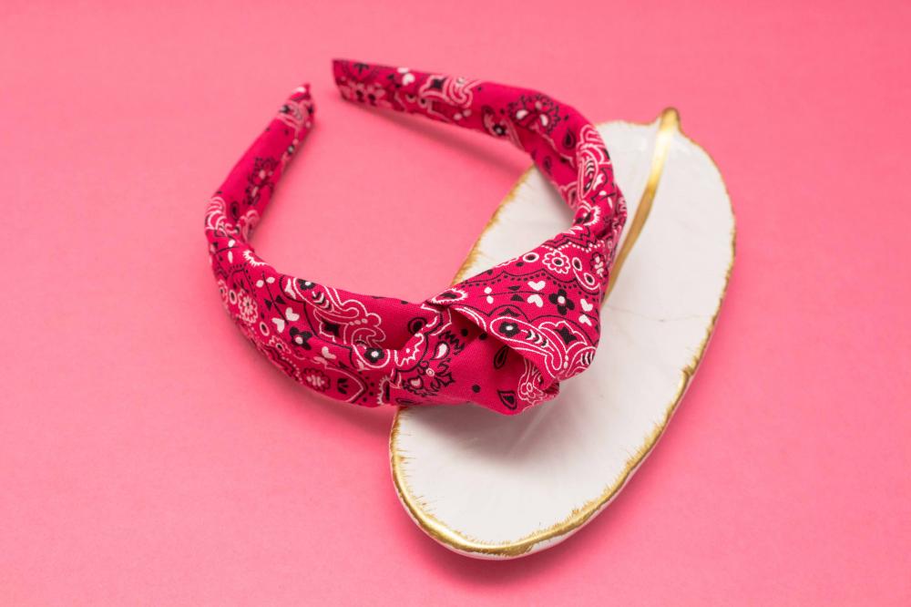 TIARA | TRICOLINE BANDANA NÓ TURBANTE | PINK
